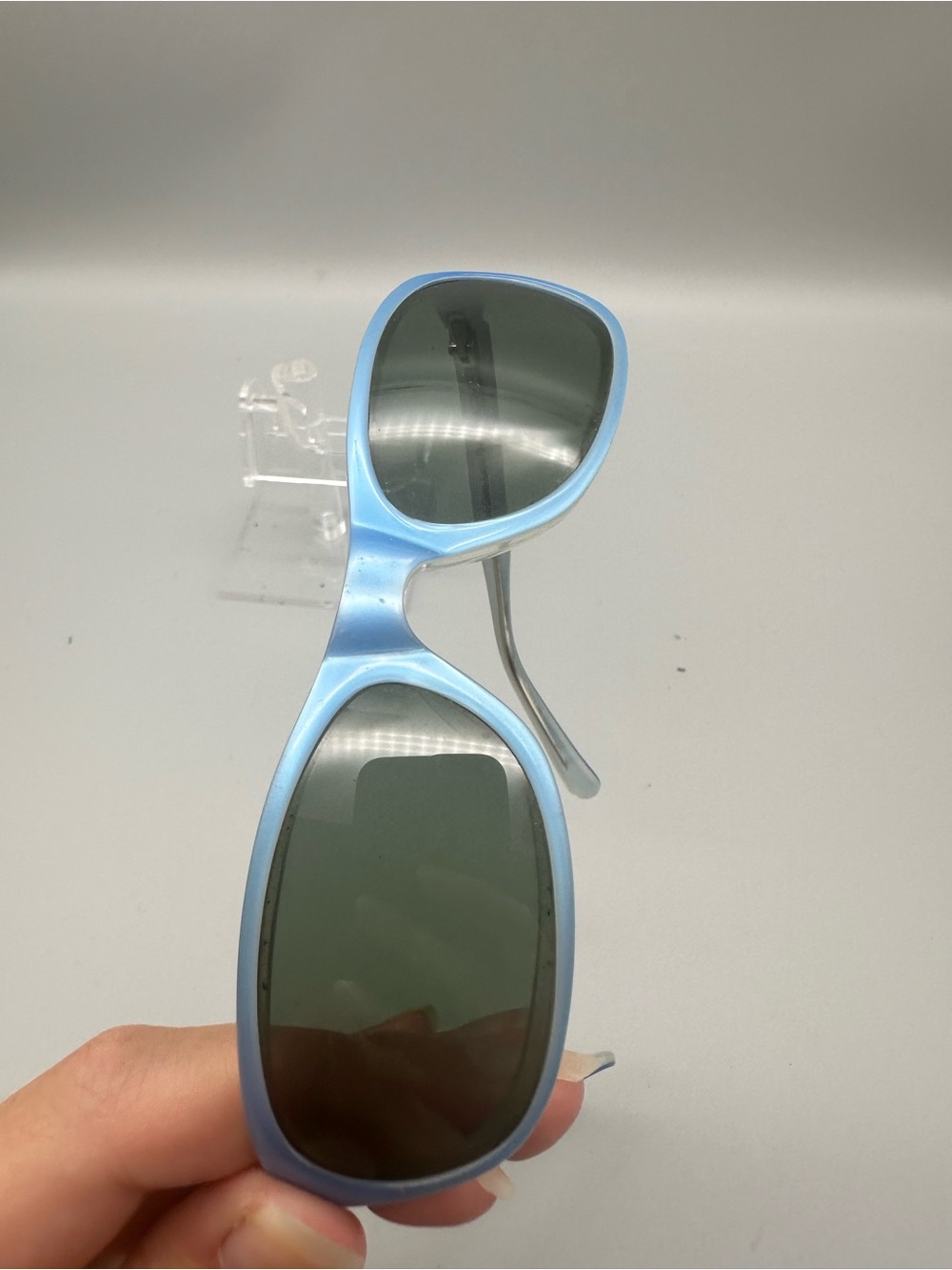 Smith Southbound Sunglasses Light Blue Frame Glass Lens Sport Wrap - Picture 7 of 7